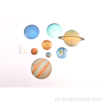 Adesivo de teto 3D de planeta brilhante